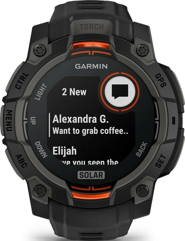 Смарт-часы Garmin Instinct 3 45mm Solar Black with Black Silicone Band (010-02934-40)