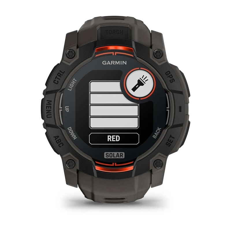 Смарт-годинник Garmin Instinct 3 50mm Solar Black with Charcoal Silicone Band (010-02935-40)