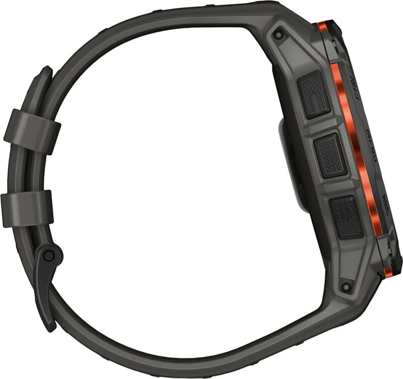 Смарт-годинник Garmin Instinct 3 50mm Solar Black with Charcoal Silicone Band (010-02935-40)