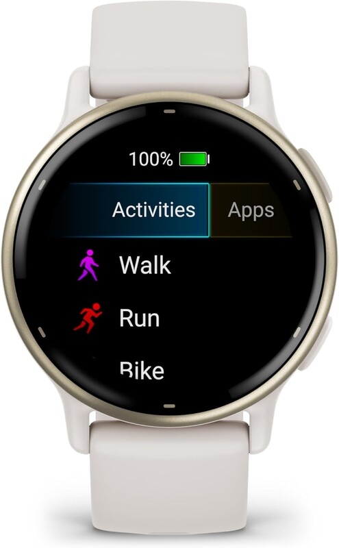 Смарт-годинник Garmin Vivoactive 5 Cream Gold Aluminum Bezel with Ivory Case and Silicone Band (010-02862-5B)