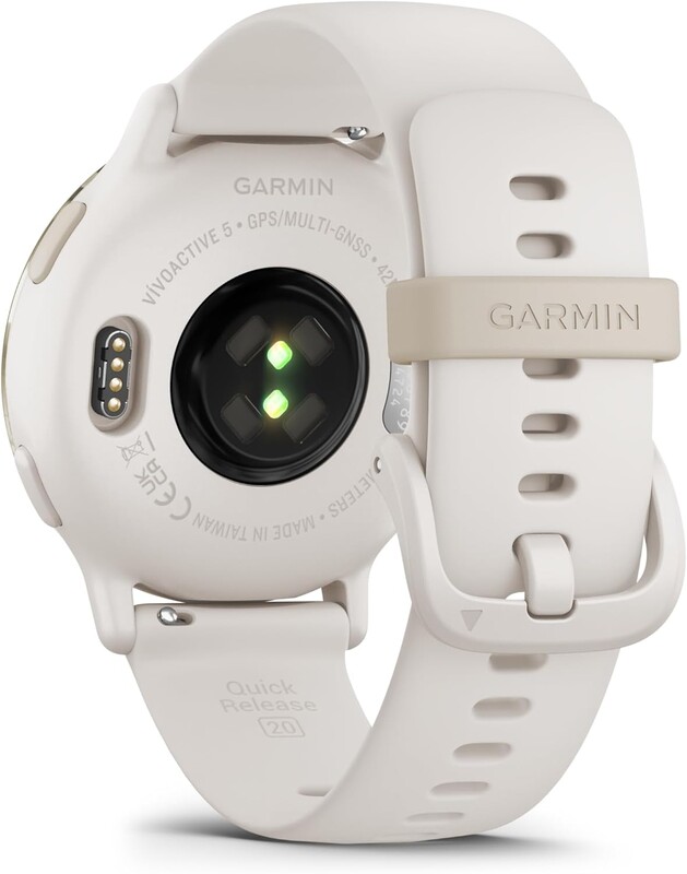 Смарт-годинник Garmin Vivoactive 5 Cream Gold Aluminum Bezel with Ivory Case and Silicone Band (010-02862-5B)
