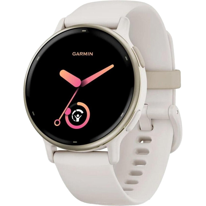 Смарт-годинник Garmin Vivoactive 5 Cream Gold Aluminum Bezel with Ivory Case and Silicone Band (010-02862-5B)
