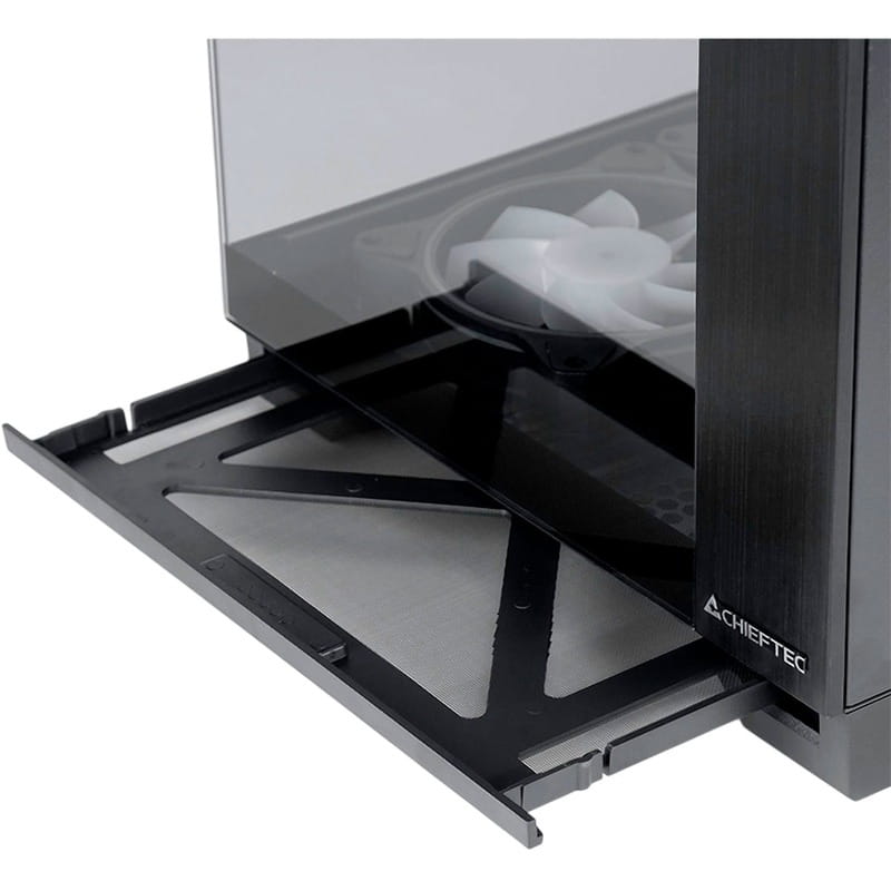 Корпус Chieftec Visio Black без БЖ (GM-30B-TG-OP)