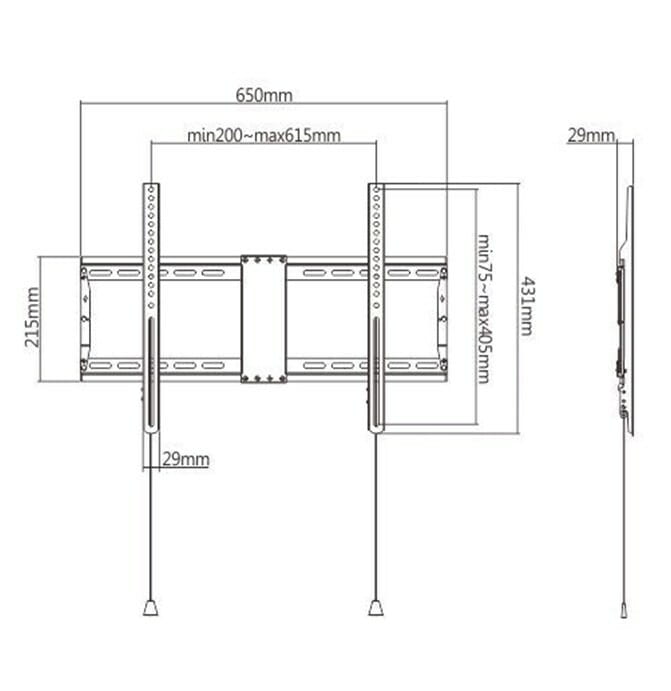 Кронштейн Gembird WM-80F-01 (VESA600х400)
