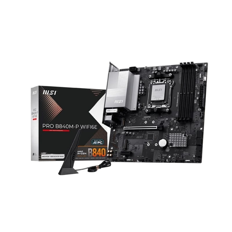 Материнська плата MSI Pro B840M-P WiFi6E Socket AM5