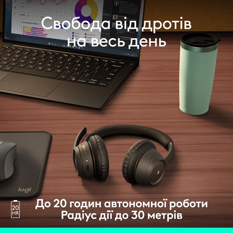 Bluetooth-гарнітура Logitech Zone 305 MS Black (981-001458)