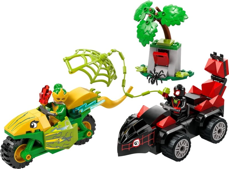 Конструктор LEGO Marvel Гонки на электромобилях с динозаврами (11198)