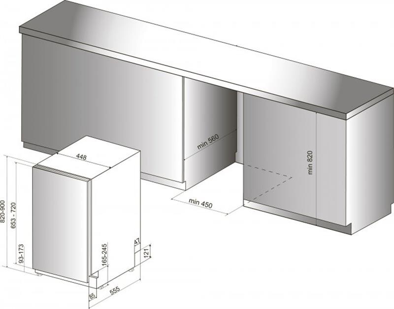 Вбудована посудомийна машина Hotpoint-Ariston HSIC 3T127C