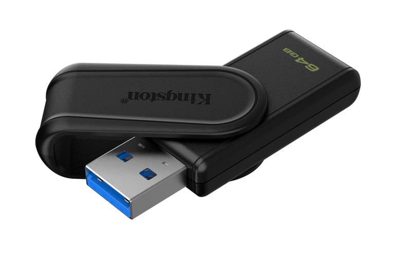Флеш-накопичувач USB3.2 64GB Kingston DataTraveler Exodia S Black (DTXS/64GB)