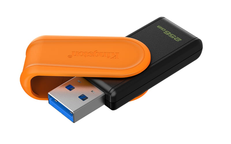 Флеш-накопичувач USB3.2 256GB Kingston DataTraveler Exodia S Black/Orange (DTXS/256GB)