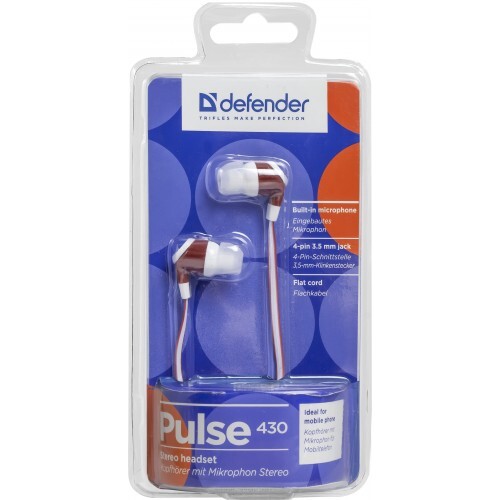 Гарнiтура Defender Pulse 430 White/Red (63433)