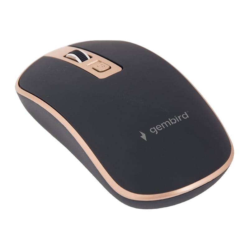 Миша бездротова Gembird MUSW-4B-06-BG Black/Gold