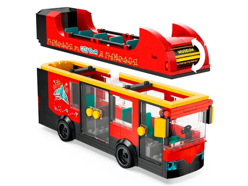 Конструктор LEGO City Червоний двоповерховий екскурсійний автобус (60407)