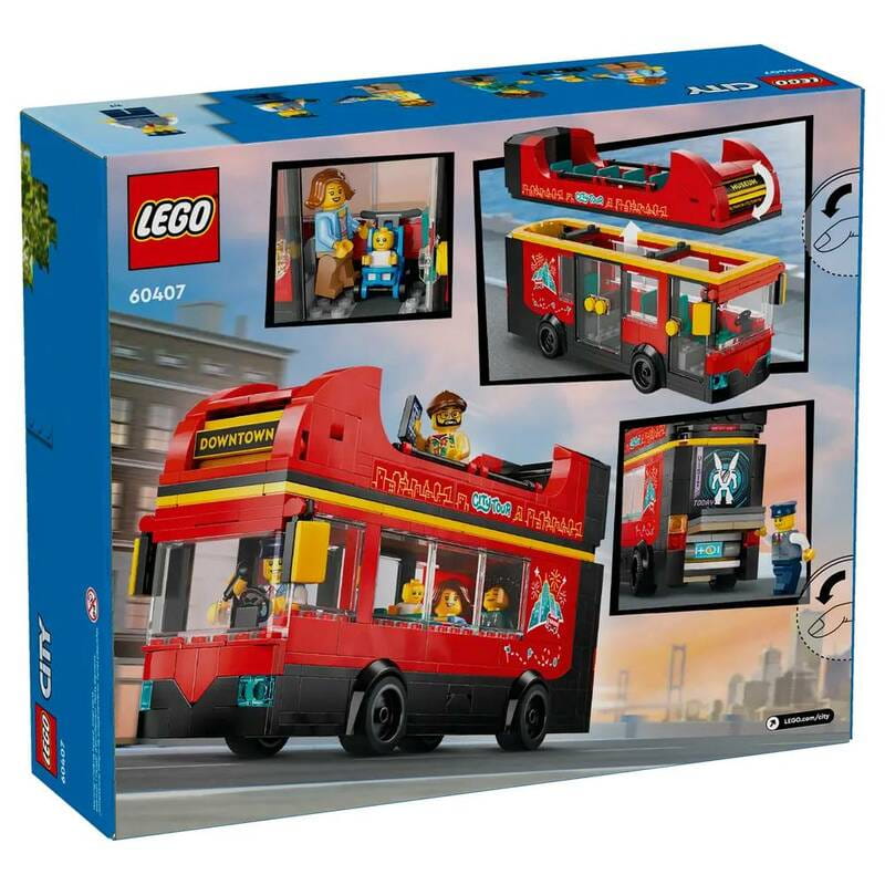 Конструктор LEGO City Червоний двоповерховий екскурсійний автобус (60407)