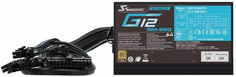 Блок живлення Seasonic G12 GM-850 Black 850W