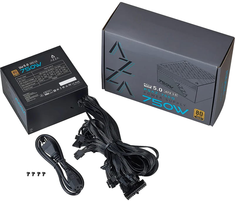 Блок живлення AZZA PSAZ-750G (PSAZ-750G ATX3.0)