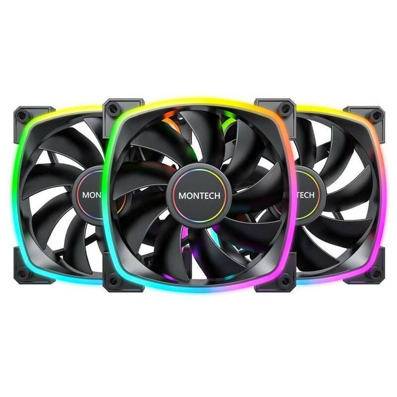 Вентилятор Montech AX120 (B3I1) PWM ARGB Black