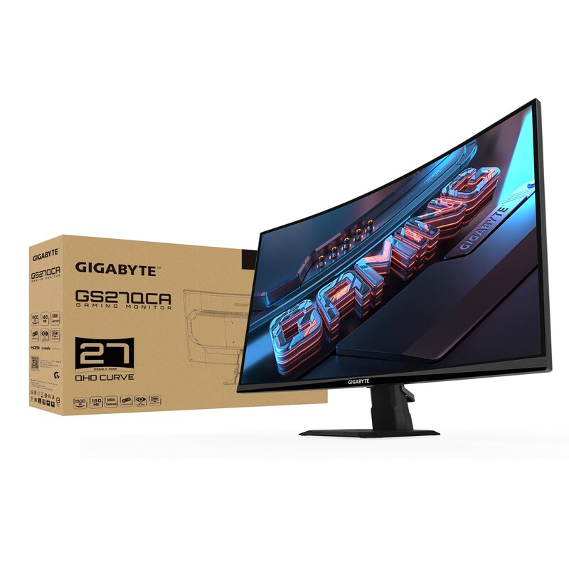 Монитор Gigabyte 27" GS27QCA VA Black 180Hz Curved