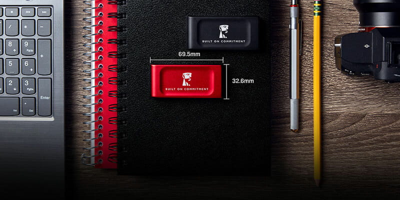 Накопичувач зовнішній SSD Portable 1ТB Kingston SXS1000 BoC Red (SXS1000R/1000GA)