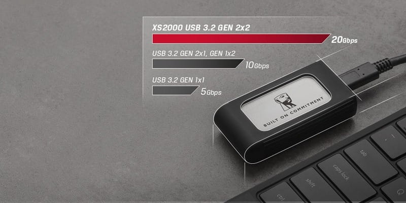 Накопитель внешний SSD Portable 500GB Kingston XS2000 BoC Silver (SXS2000/500GA)