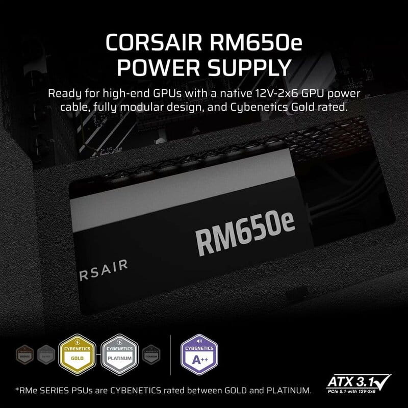 Блок живлення Corsair RM650e 650W (CP-9020302-EU)