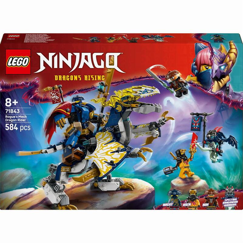Конструктор LEGO Ninjago Разбойник: Робот-всадник на драконе (71843)
