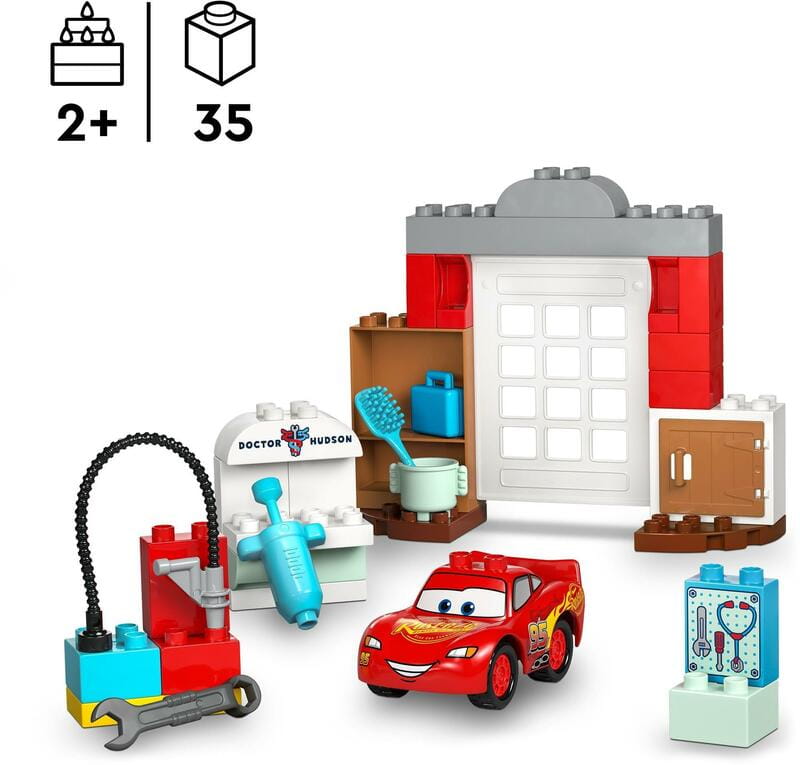 Конструктор LEGO Duplo Disney Визит МакКуина в гараж Дока (10456)