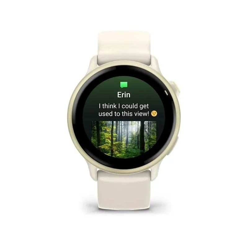 Смарт-годинник Garmin Vivoactive 6 Lunar Gold with Bone Silicone Band (010-02985-41)