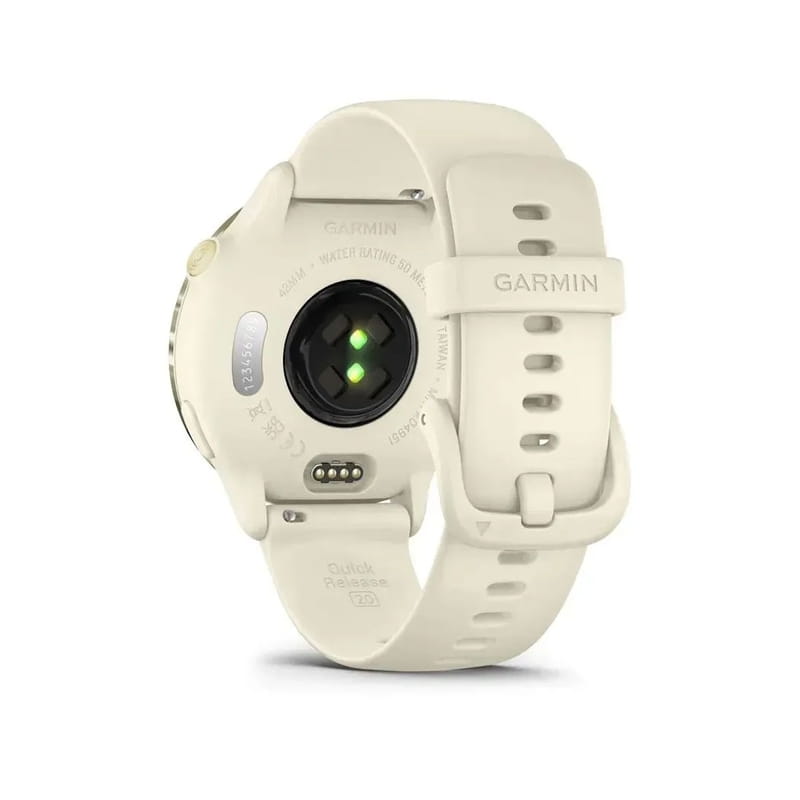 Смарт-годинник Garmin Vivoactive 6 Lunar Gold with Bone Silicone Band (010-02985-41)