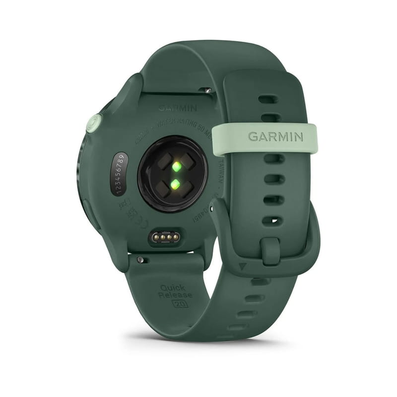 Смарт-годинник Garmin Vivoactive 6 Metallic Jasper Green with Jasper Green Silicone Band (010-02985-42)