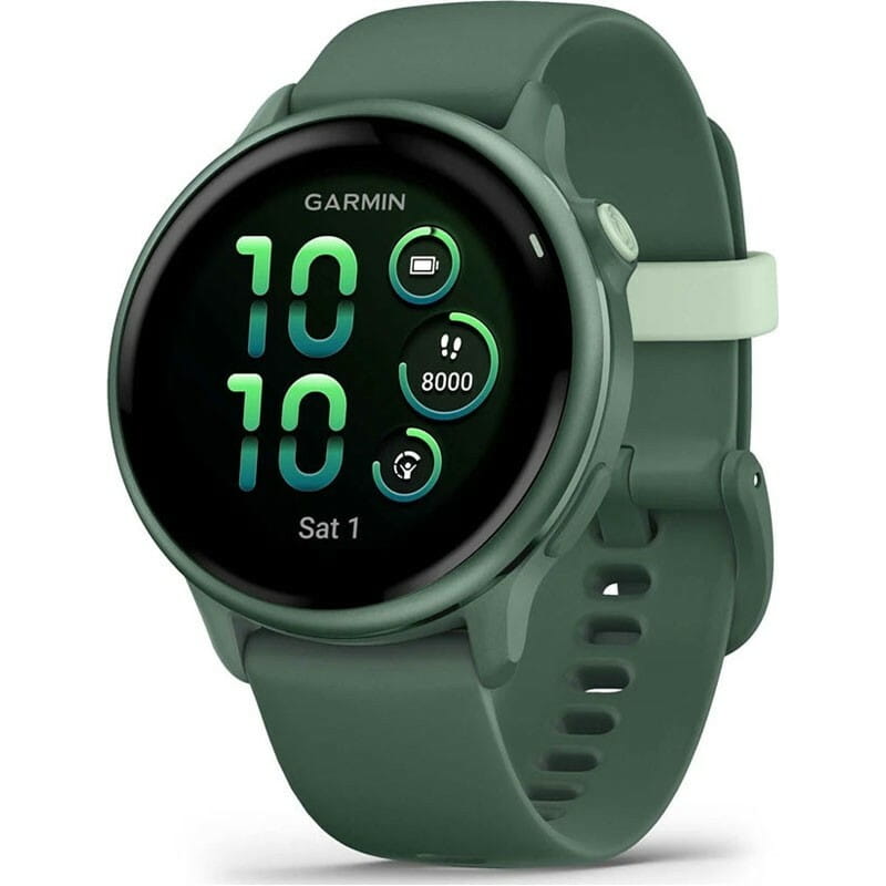 Смарт-годинник Garmin Vivoactive 6 Metallic Jasper Green with Jasper Green Silicone Band (010-02985-42)