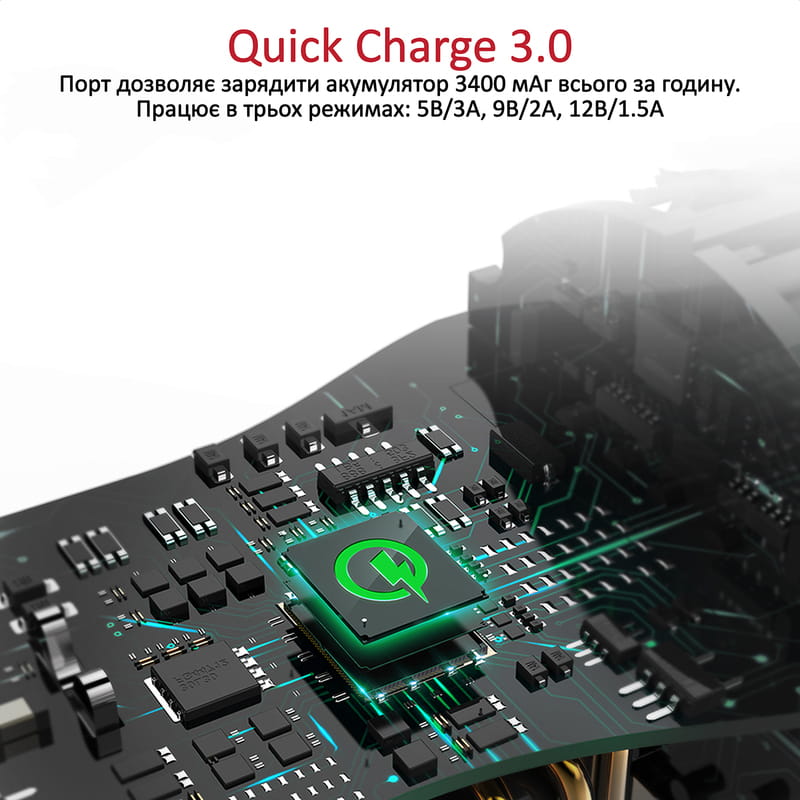 FM-трансмиттер Promate SmarTune-2+ Black