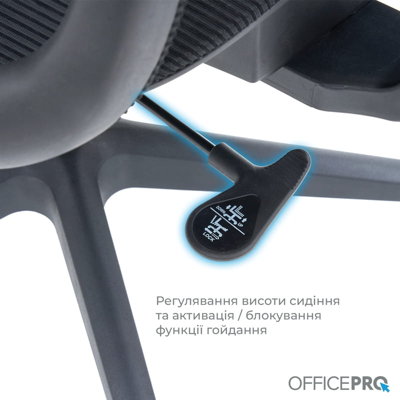 Крісло офісне Officepro Wave OC670-B-B-B Black