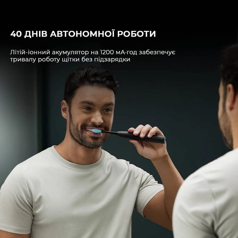 Розумна зубна електрощітка Oclean X Ultra 20 Set Electric Toothbrush Black (6970810557107)