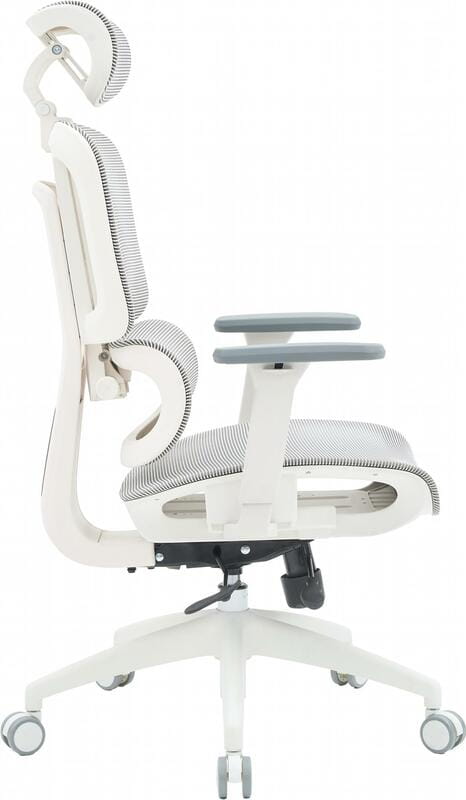Крісло офісне Officepro Skyline OC680-W-LG-LG White/Light Gray