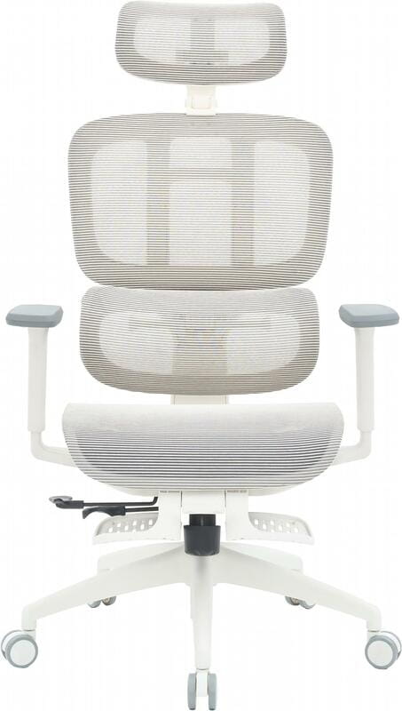 Крісло офісне Officepro Skyline Footrest OC750-W-LG-LG White/Light Gray
