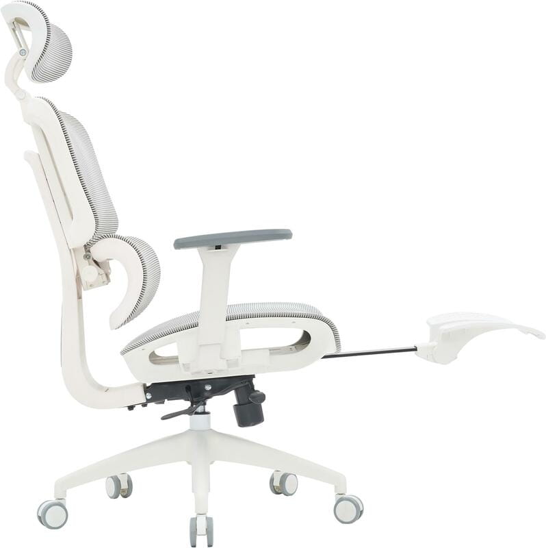 Крісло офісне Officepro Skyline Footrest OC750-W-LG-LG White/Light Gray