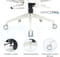 Фото - Крісло офісне Officepro Skyline Footrest OC750-W-LG-LG White/Light Gray | click.ua