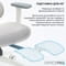 Фото - Крісло офісне Officepro Skyline Footrest OC750-W-LG-LG White/Light Gray | click.ua