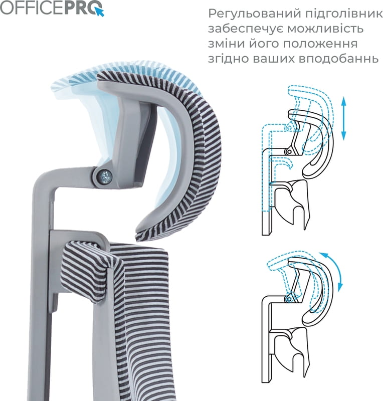 Кресло офисное Officepro Balance OC620-G-DG-DG Gray/Dark Gray