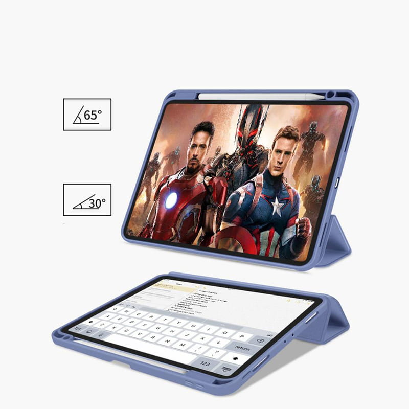 Чохол-книжка BeCover Soft Edge TPU з кріпленням Apple Pencil для Apple iPad Pro 12.9 2020/2021/2022 Purple (711710)