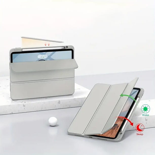 Чохол-книжка BeCover Soft Edge TPU з кріпленням Apple Pencil для Apple iPad Air 13" M2 2024 Gray (711712)