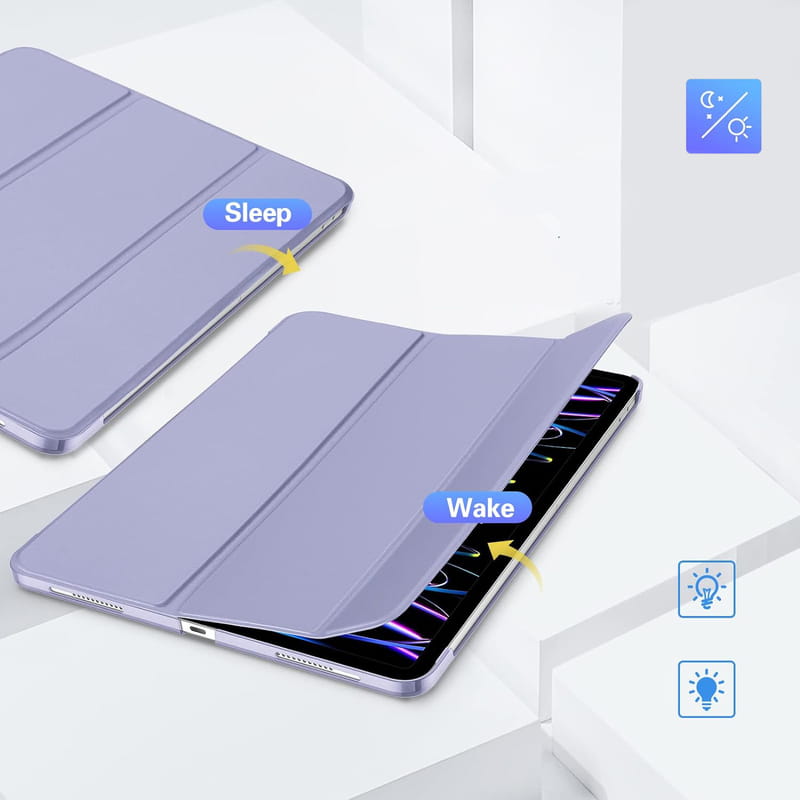 Чохол-книжка BeCover Tri Fold Hard для Apple iPad Air 13" M2 2024 Purple (711725)