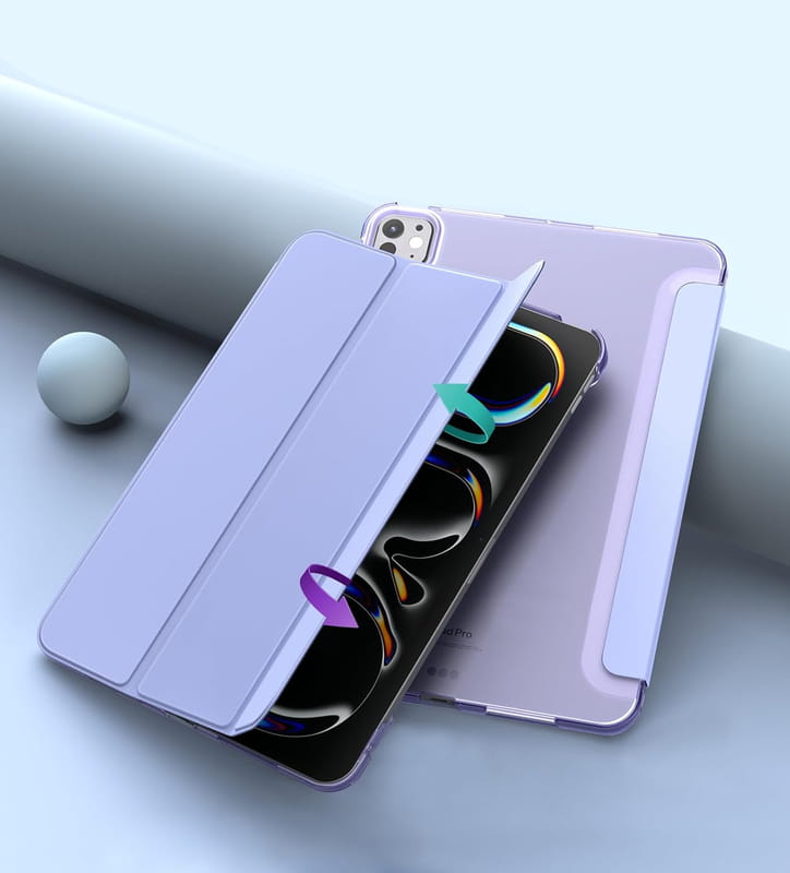 Чохол-книжка BeCover Tri Fold Hard для Apple iPad Pro 11" M4 2024 Purple (711729)