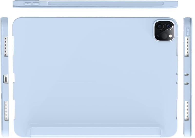 Чохол-книжка BeCover Tri Fold Soft TPU Silicone для Apple iPad Pro 12.9 2020/2021/2022 Light Blue (711737)