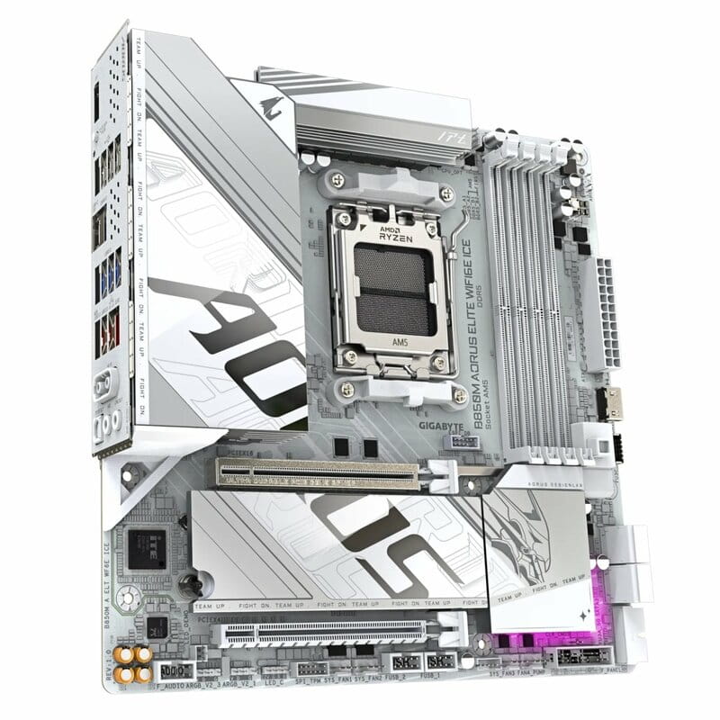 Материнская плата Gigabyte B850M Aorus Elite WiFi6E Ice Socket AM5