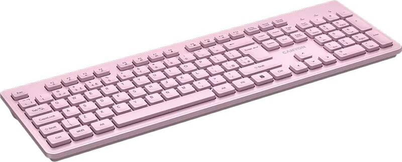 Клавиатура беспроводная Canyon HKB-W01 Pink (CNS-HKBW01P)