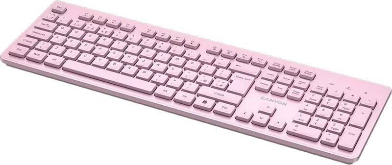 Клавиатура беспроводная Canyon HKB-W01 Pink (CNS-HKBW01P)