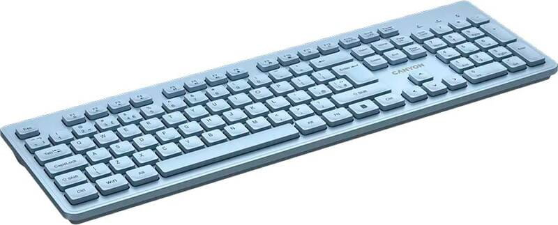 Клавиатура беспроводная Canyon HKB-W01 Blue (CNS-HKBW01BL)