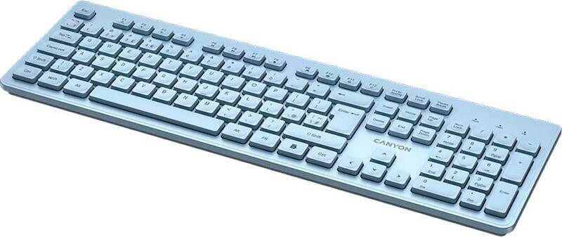 Клавиатура беспроводная Canyon HKB-W01 Blue (CNS-HKBW01BL)